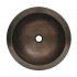 WHI-WHCOLV17-HAMMERED BRONZE Copperhaus round undermount basin with hammered texture