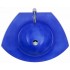WHI-WHECOLOOM-BLUE New Generation Ecoloom trapezoidal glass countertop with integrated round basin