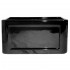 WHI-WHFLCON2018-BLACK Reversible series fireclay sink with Concave front apron one side and fluted front apron on other