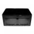 WHI-WHFLCON2418-BLACK Reversible series fireclay sink with Concave front apron one side and fluted front apron on other