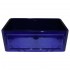 WHI-WHFLCON3018-BLUE Reversible series fireclay sink with Concave front apron one side and fluted front apron on other