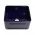 WHI-WHFLRPL2018-BLUE Reversible series fireclay sink with Raised Panel front apron on one side and fluted front apron on other