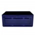 WHI-WHFLRPL2418-BLUE Reversible series fireclay sink with Raised Panel front apron on one side and fluted front apron on other