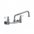 WHI-WHFS9814-08-C Heavy Duty wall mount utility faucet with an extended swivel spout and lever handles