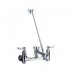 WHI-WHFSB980-C Heavy Duty wall mount service sink faucet with support bracket and lever handles