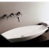 WHI-WHKN1086 Isabella oval above mount basin with offset center drain