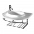 WHI-WHKN1124 Isabella large wall mount basin with integrated round bowl, single faucet hole and center drain