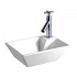 WHI-WHKN1142 Isabella rectangular wall mount basin and right offset single faucet hole