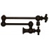 WHI-WHKPFCR3-9550-MB Vintage III patented wall mount pot filler with cross handles and swivel aerator