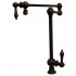 WHI-WHKPFDLV3-9555-MB Vintage III patented deck mount pot filler with lever handles and swivel aerator