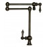 WHI-WHKPFDLV3-9555-P Vintage III patented deck mount pot filler with lever handles and swivel aerator