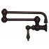 WHI-WHKPFLV3-9550-MB Vintage III patented wall mount pot filler with lever handles and swivel aerator