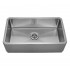 WHI-WHNAP3218 Noah's Collection Brushed Stainless Steel single bowl front apron undermount sink