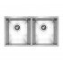 WHI-WHNC2917 Noah's Collection Brushed Stainless Steel Chefhaus Series double bowl undermount sink