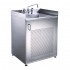 WHI-WHNC30CAB Single door stainless steel sink with cabinet