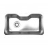 WHI-WHNUA3016 Noah's Collection Brushed Stainless Steel single bowl undermount sink