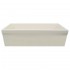 WHI-WHQ530-BISCUIT Quatro Alcove reversible fireclay sink with decorative 2 1/2" lip on one side and 2" lip on other