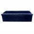 WHI-WHQ536-BLUE Large Quatro Alcove reversible fireclay sink decorative 2 1/2" lip on one side and 2" lip on other