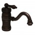 614.161WS-ORB Blairhaus McKinley widespread lavatory faucet with smooth arcing spout, bell-shaped cross handles, smooth escutcheons and pop-up waste