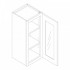 CHS-WM1542GDFI Wall Mullion Glass Door Cabinet with Finished Interior 15" x 42"